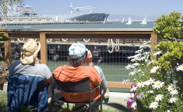 Watching the race