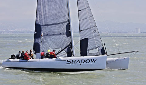 Shadow at finish