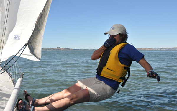 Nat falls overboard