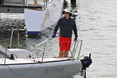 Outsider enters the harbor