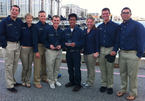 Team with the trophy