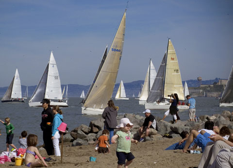 kids on the beach