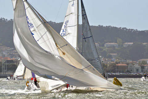 Late douse in the J/105 fleet