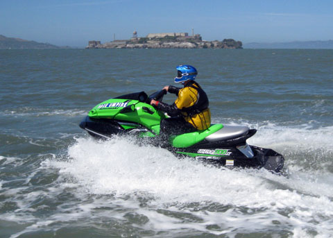 Umpire on Jetski
