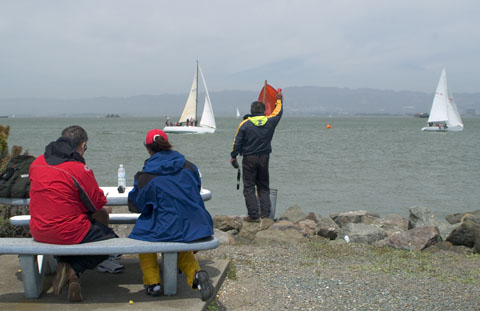 Race committee on Treasure Island