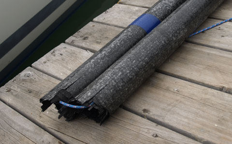Broken pole