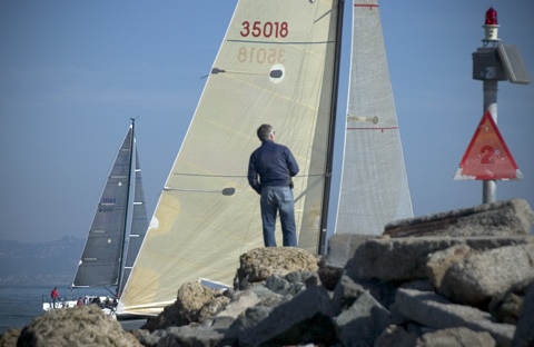 watching from shore