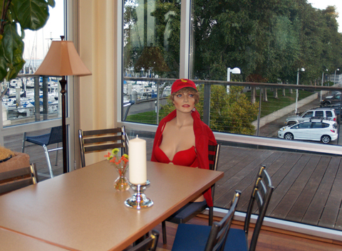 Gertrude at the club