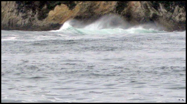 wave breaking on the bar