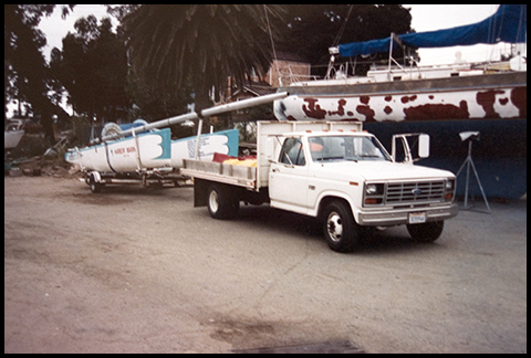 On trailer
