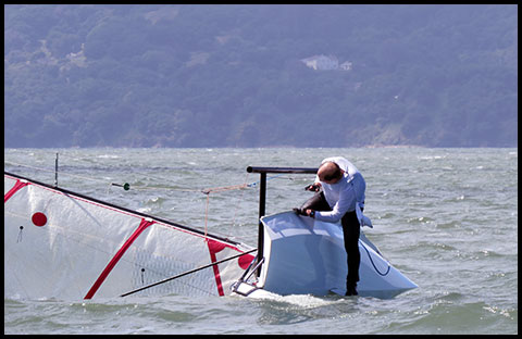 Musto skiff capsize