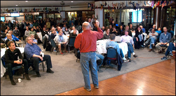 Crowd at the meeting